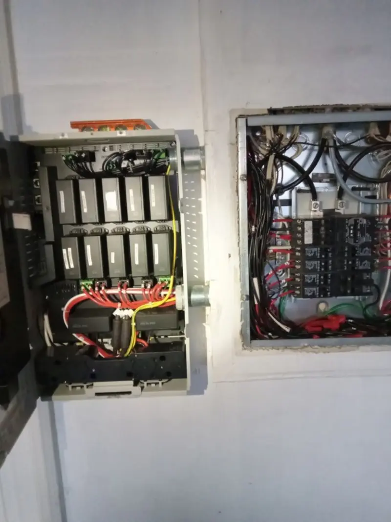 Electrical panel upgrade completed for Security Camera Wiring in South Whittier